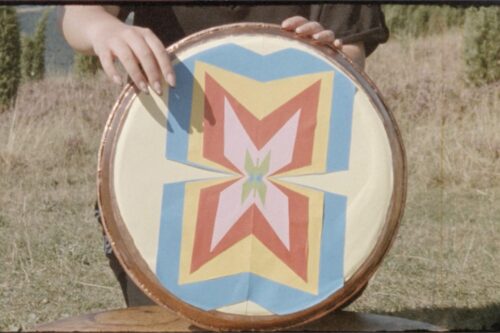 still from the 16 mm film wonderturner by sema bekirovic. an art film about the practise of panplaying or tepsijanj in bosnia and herzegovina